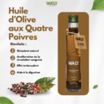 Bouteille de 250 ml de Huile d'Olive Aromatisée Aux Quartes Poivres – Image 2