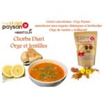 Soupe d'orge et lentilles 100% naturel - 250g - Grains ancestraux Orge de variété « Ardhaoui" – Image 3
