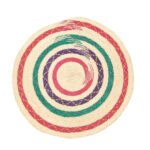 Paillasson Tapis d'entrée rond tressé à la main en fibre de palmier design escargot