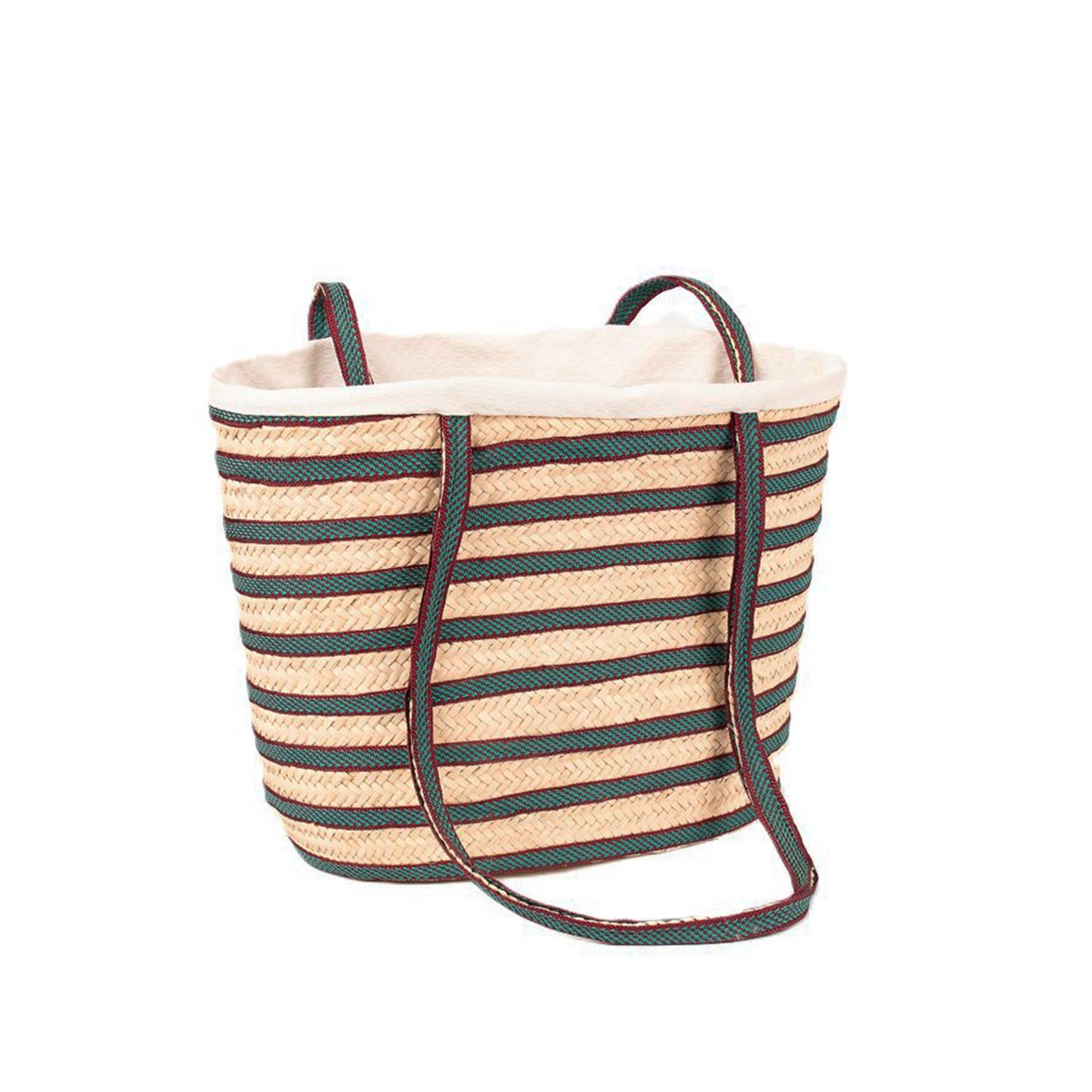 MHN 4229 Sac polyvalente épaule italienne design Marin en fibre de palmier naturelle – Image 1