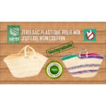 For Seasons Bag - Sac de courses en fibre de palmier naturelle tour renforcée – Image 3