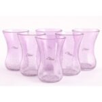 Ensemble de 6 verres à the Türk en verre soufflé craquelé design vintage – Image 3