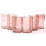 Ensemble de 6  Verres à thé en verre soufflé craquelé  design classique – Image 4