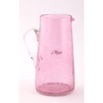Assortiments de pichet et de 6 verres maxi drink en verre soufflé craquelé  design classique fait à la main – Image 4
