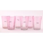 Assortiments de pichet et de 6 verres maxi drink en verre soufflé craquelé  design classique fait à la main – Image 5