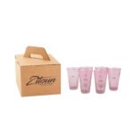 Assortiments de pichet et de 6 verres maxi drink en verre soufflé craquelé  design classique fait à la main – Image 7