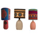 Lampe à poser abat-jour de haute gamme en wax pied en céramique de style vintage en de la Collection Retro Art N°131 – Image 3