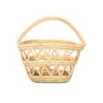 Sac de courses – Coffin - Panier ajouré tressé à la main en fibre de palmier naturelle