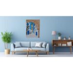 ŒUVRES D’art sélectionnées par nos créateurs – Tableau Mdina 4 mosaïque de marbre sur toile – Image 2