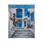 ŒUVRES D’art sélectionnées par nos créateurs – Tableau Mdina 5 mosaïque de marbre sur toile