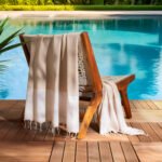 Set 2 Serviette en coton - Fouta nid d'abeille  XL En Beige et taupe PTZ 3010 – Image 2