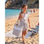 Kit Summer 3 pièces : 1 Sac 1 trousse et 1 Fouta Bali en Gris PTZ 6013 – Image 2