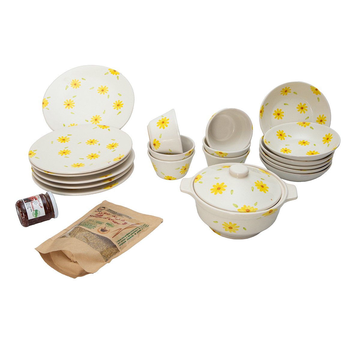 Pack Double Plaisir à Table Fleurs des champs Pack Double Plaisir à Table Fleurs des champs 20 pièces en céramique TOP 1235 – Image 1