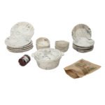 Pack Double Plaisir à Table Marbré 20 pièces en céramique TOP 1231