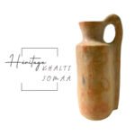 Collection Héritage Khalti Jomaa - Vase design jarre cylindrique avec anse en Poterie de sejnane en couleur de terre cuite – Image 2