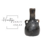 Collection Héritage Khalti Jomaa – Vase design jarre avec double anses en Poterie de sejnane en noir mat – Image 2