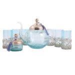 Service à thé  haute de gamme en verre soufflé MZA 1162