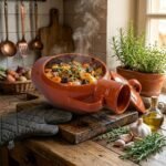Jarre de cuisson tradition avec couvercle en Céramique "pâte à feu" PM – Image 2