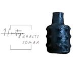 Collection Héritage Khalti Jomaa - Vase design jarre avec boules en relief couleur noir en Poterie de sejnane – Image 2