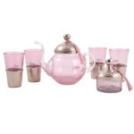 Services à thé haute de gamme en verre soufflé design classique MZA 1161
