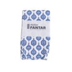 Chaussettes Artisanales Blue Motif haut de gamme en Tissu Imprimé signée Atelier Fantar
