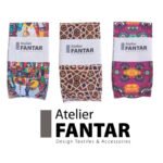 Chaussettes Artisanales Arabic Frame haut de gamme en Tissu Imprimé signée Atelier Fantar – Image 2