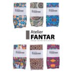 Chaussettes Artisanales Velvet Motif haut de gamme en Tissu Imprimé signée Atelier Fantar – Image 3