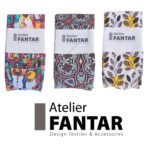 Chaussettes Artisanales Twist Atom haut de gamme en Tissu Imprimé signée Atelier Fantar – Image 2