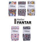 Chaussettes Artisanales Twist Atom haut de gamme en Tissu Imprimé signée Atelier Fantar – Image 3