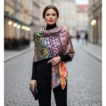 Écharpe en soie D05 haut de gamme signée Atelier Fantar de la Collection printemps-été 2025 – Image 2