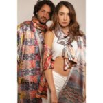 Écharpe en soie artisanale Optra haut de gamme signée Atelier Fantar de la Collection printemps-été 2025 – Image 3