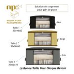 Organisateur de Rangement pour Vêtements et Penderies, Boite de Rangement Vêtement T3 – Image 3