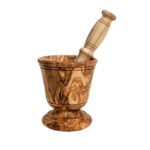 Mortier classique haut gamme PM en Bois d'olivier TOP1016