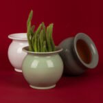 Petit pot en céramique émaillé esprit vintage design italien T 1 – Image 2