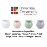 Petit pot en céramique émaillé esprit vintage design italien T 1 – Image 3