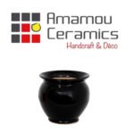 Petit pot en céramique émaillé esprit vintage design italien T 2 – Image 4