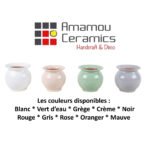 Pot en céramique émaillé esprit vintage design italien T 3 – Image 3