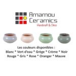 Pot en céramique émaillé esprit vintage design Classique T 2 – Image 3