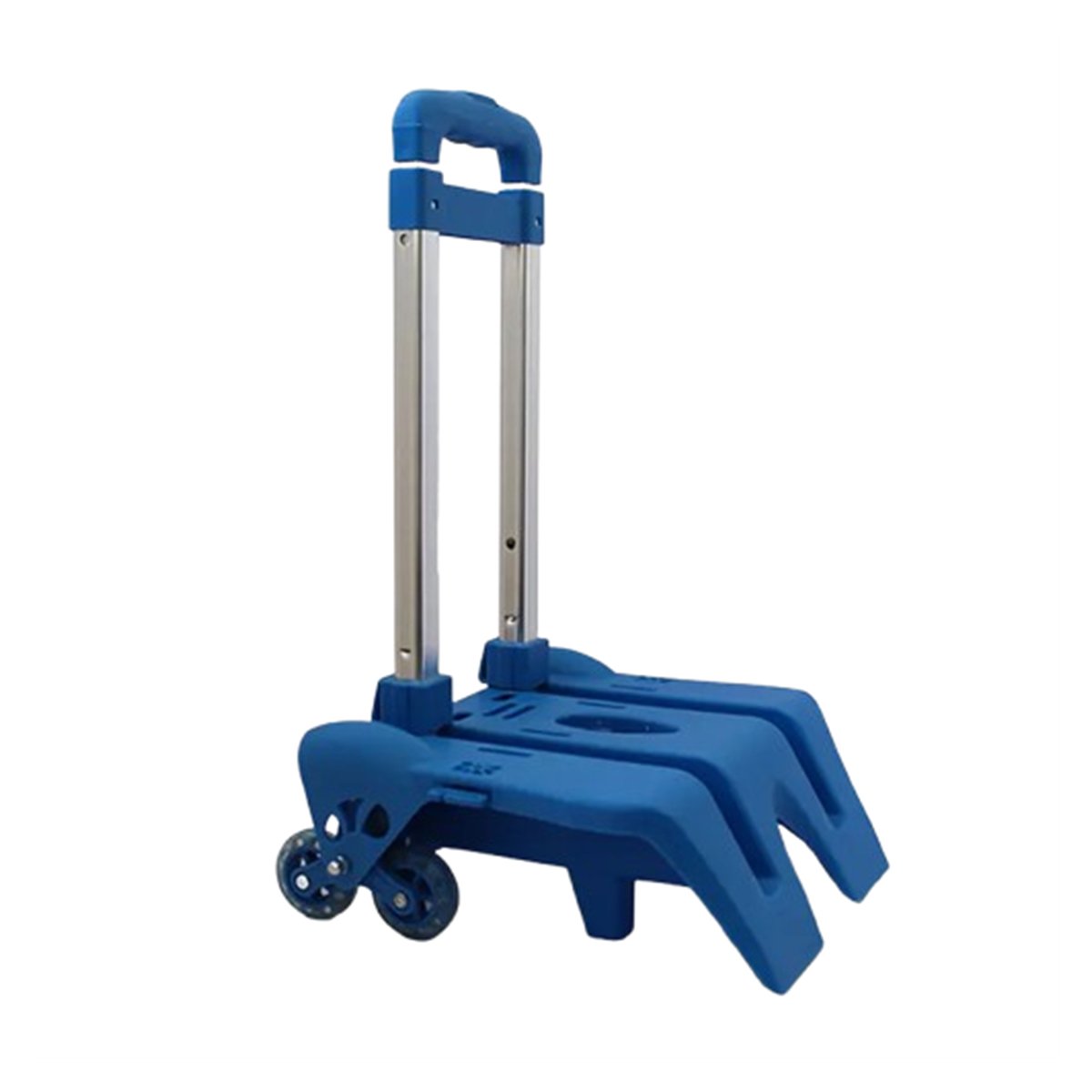 BOC 9021 Chariot à leviers de nouvelle génération haut de gamme en bleu Chariot à Sac à Dos et Cartable en Alliage d'Aluminium - Trolley Pliable 6 Roues 360° pour Enfants, Adolescents et Adultes - Idéal pour l'École et les Voyages – Image 1