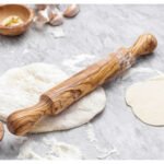 Rouleau à pâtisserie grand modèle haut de gamme en Bois d’olivier fait main – Image 2