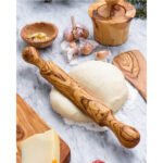 Rouleau à pâtisserie moyen modèle haut de gamme en Bois d’olivier fait main – Image 2