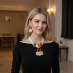 Coffret de Parure design chic princesse en cuivre trempé dans de l’or Une  pièce unique artisanal – Image 2