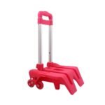 Chariot à leviers de nouvelle génération haut de gamme en bleu Chariot à Sac à Dos et Cartable en Alliage d'Aluminium - Trolley Pliable 6 Roues 360° pour Enfants, Adolescents et Adultes - Idéal pour l'École et les Voyages