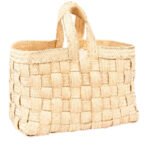 Sac fashion haute gamme design vintage en tresses  croisée couleur naturel avec deux poignées fabrication artisanal GM