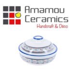 Soupière Utique haute de gamme en fine céramique fait main Ø 20cm – Image 2