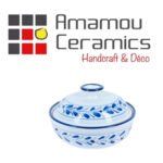 Soupière Hortensia haute de gamme en fine céramique fait main Ø 20cm – Image 2