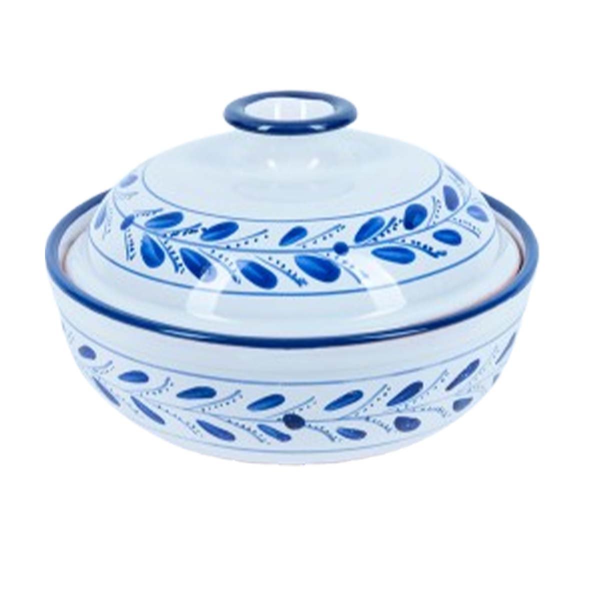 AMC 2413 Soupière Hortensia haute de gamme en fine céramique fait main Ø 20cm – Image 1