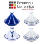 Tajine marocain Bicolor haute de gamme en fine céramique fait main Ø 20cm – Image 3