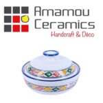 Soupière Margoum haute de gamme en fine céramique fait main Ø 20cm – Image 2