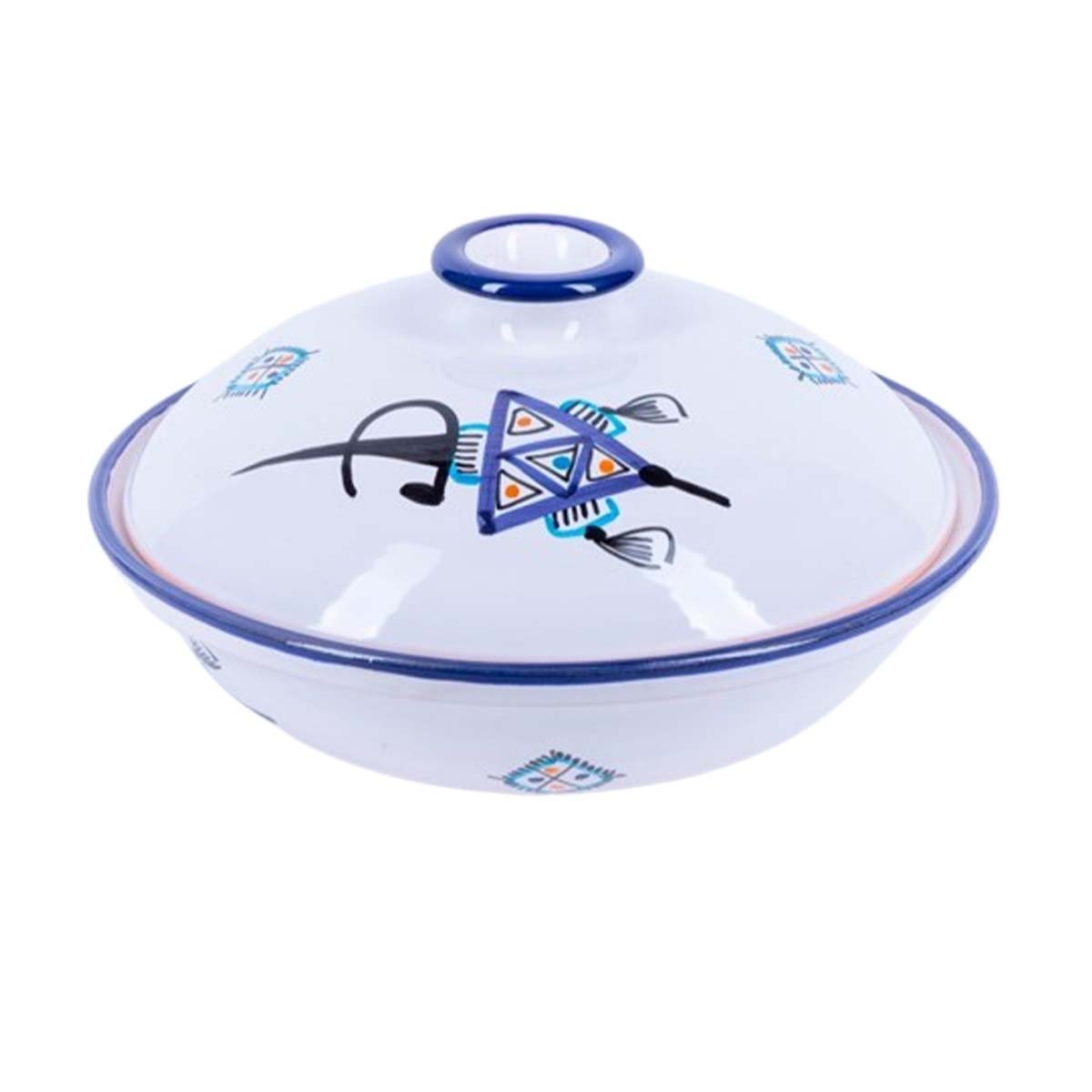 AMC 2513 Soupière Bon Vieux Temps haute de gamme en fine céramique fait main Ø 25 cm – Image 1